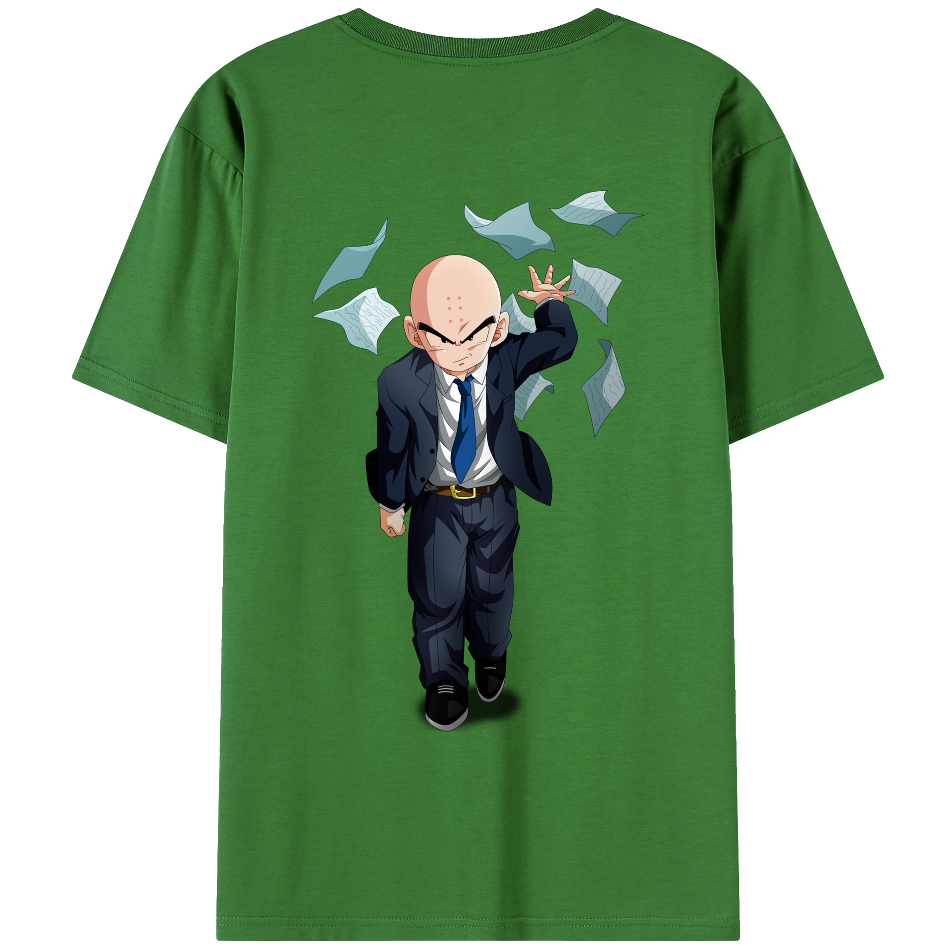 （画像用） ドラゴンボール クリリン DRAGON BALL krillin レディース半袖Tシャツ(バックプリント)